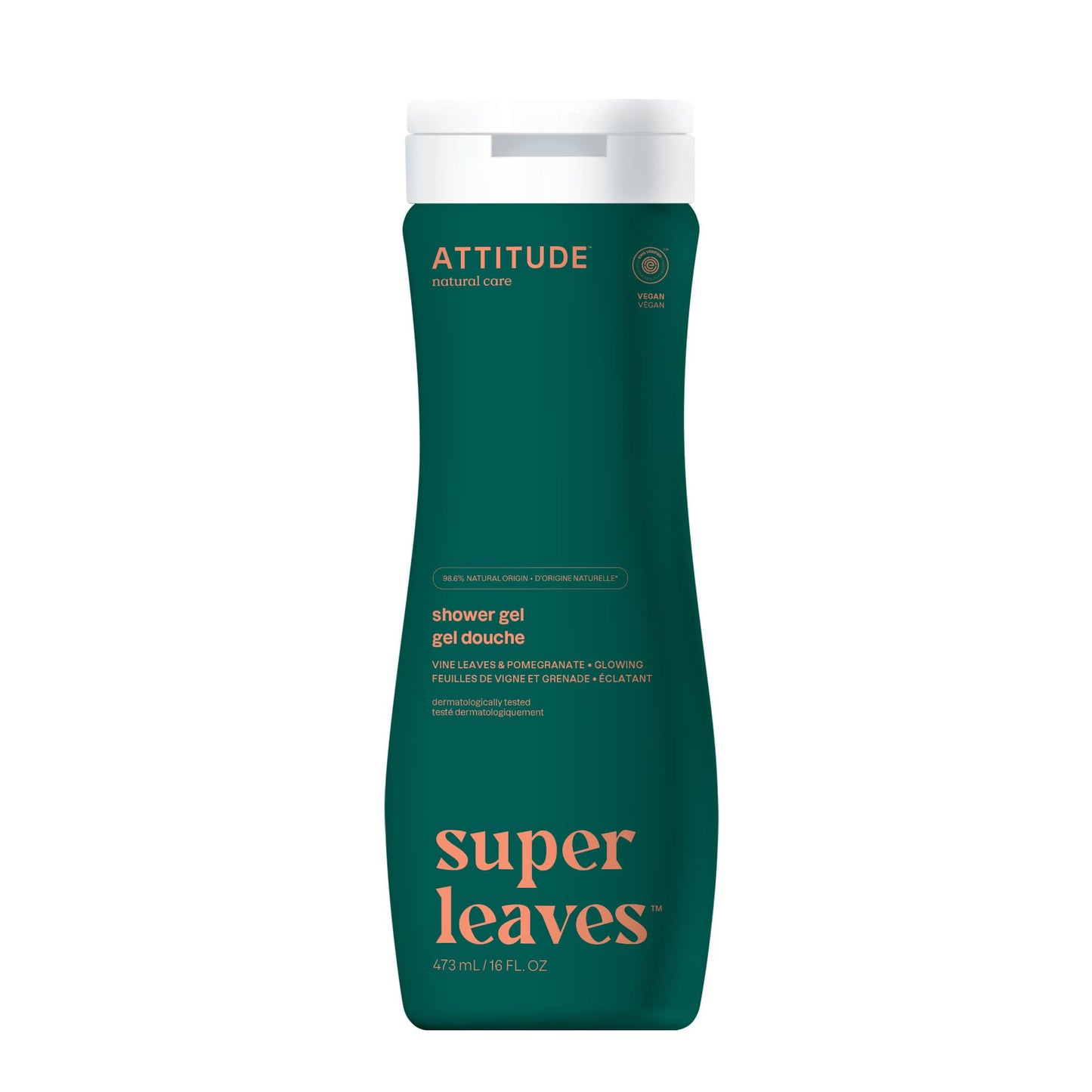 ATTITUDE Body Wash, EWG Verified Shower Gel, Dermatologically Tested, Plant and Mineral-Based, Vegan Personal Care Products, Red Vine Leaves, 16 Fl Oz Beauty & Personal Care BIO SPECTRA ATTITUDE