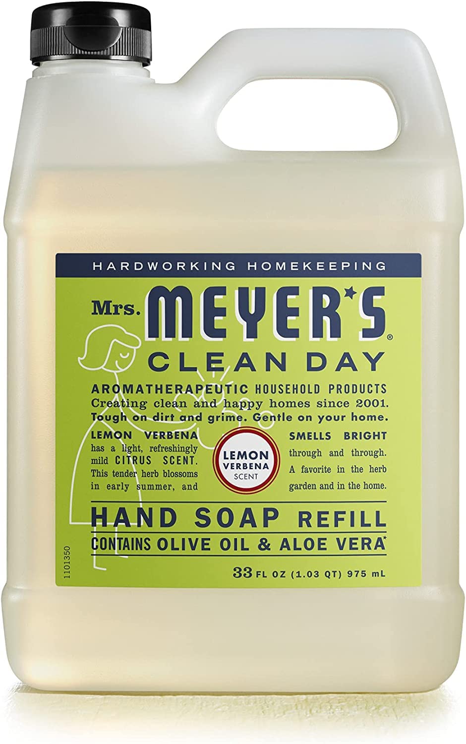 Mrs. MEYER'S CLEAN DAY Liquid Hand Soap Refill Scent Variety Pack (Lemon Verbena + Lavender + Basil) Beauty & Personal Care Mrs. MEYER'S