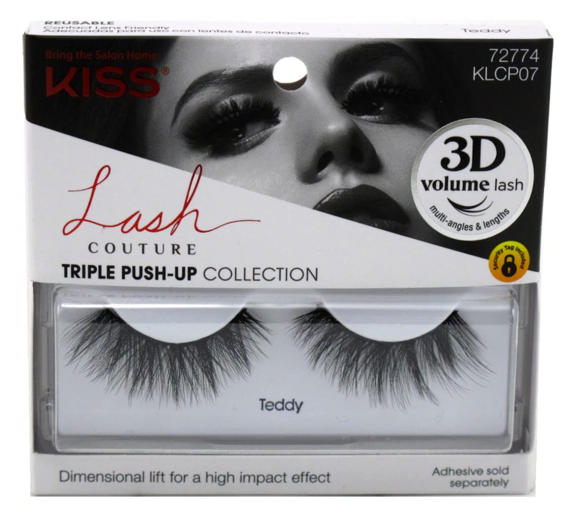 Kiss Lash Couture Triple Push- Up Teddy (Pack of 2) Beauty & Personal Care KISS