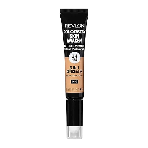 Revlon ColorStay Skin Awaken 5-in-1 Concealer, Lightweight, Creamy Longlasting Face Makeup with Caffeine & Vitamin C, For Imperfections, Dark Circles Beauty & Personal Care REVLON