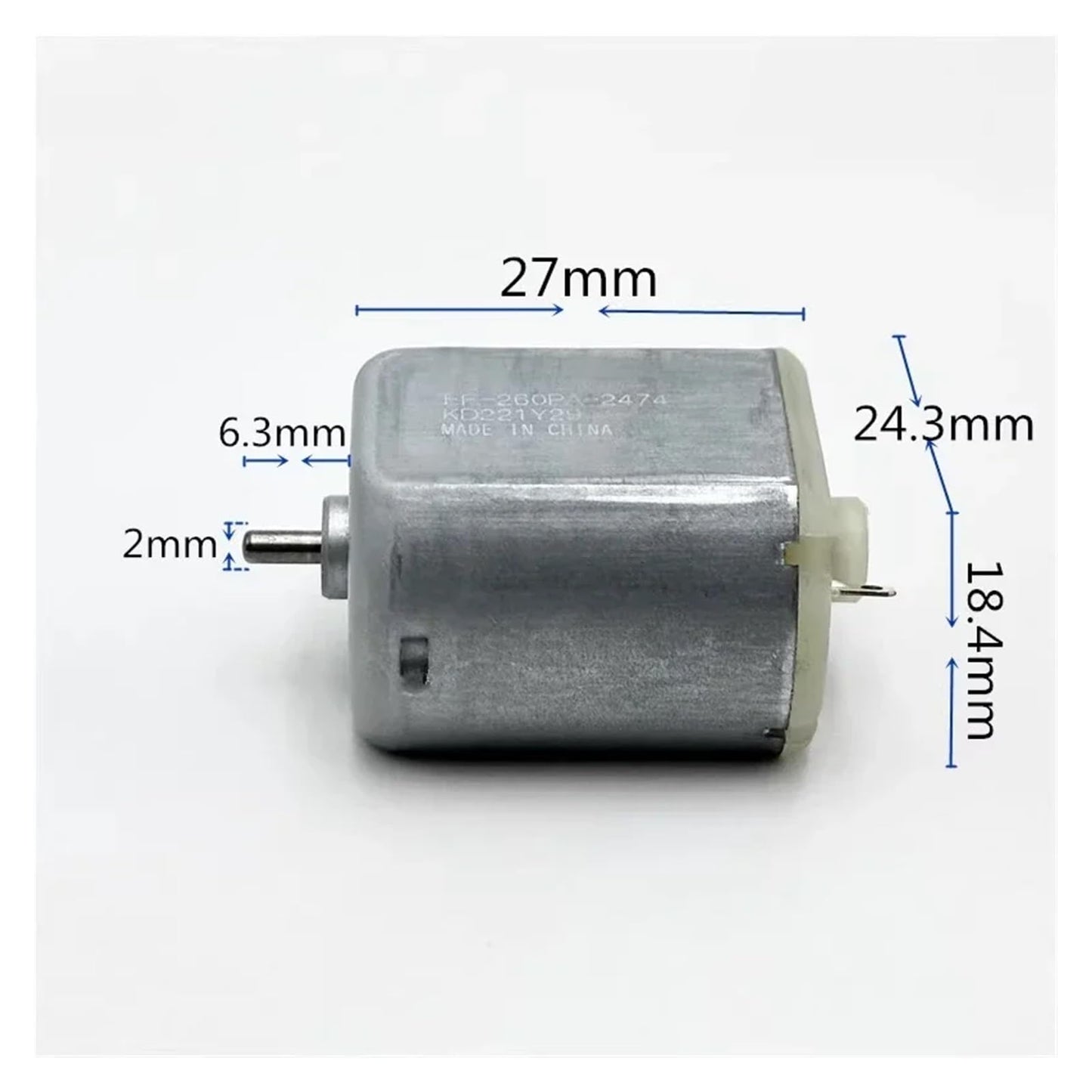 GUIFANG FF-260PA-2474 DC 3V 3.7V 4.2V 10300RPM High Speed Mini 24mm*18mm Flat Motor DIY Electric Shaver Razor Hobby Toy Model Beauty and Personal Care GUIFANG