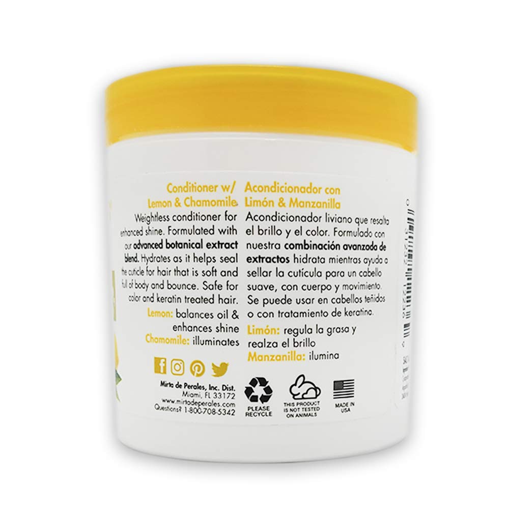 Mirta de Perales Lemon & Chamomile Shampoo + Conditioner + Leave-in Cream "Set" Beauty & Personal Care Mirta De Perales