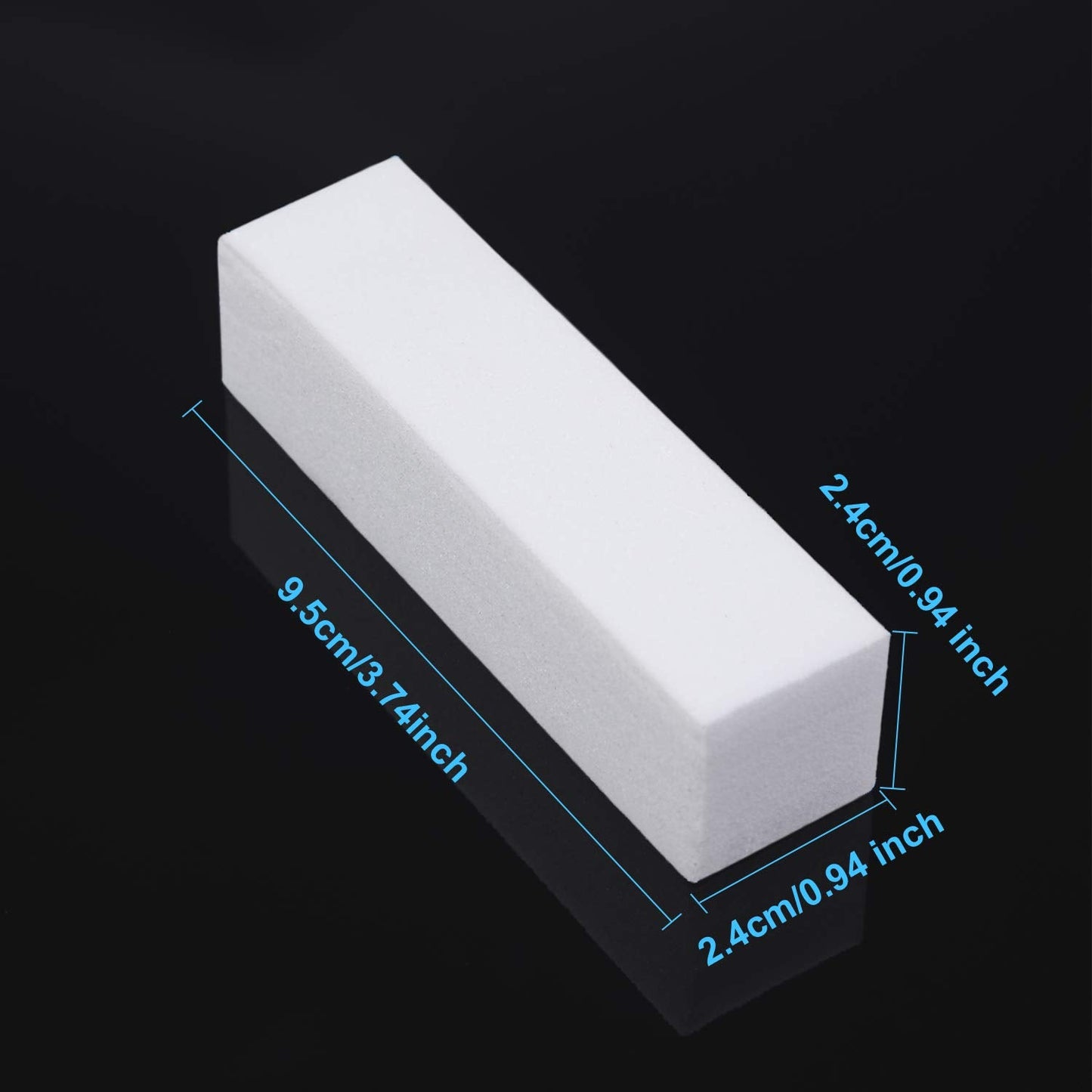 20 Pack Buffer Sanding Block Nail Buffer Block Files Grit Dense Sponge Nail Tips Tool (White) Beauty & Personal Care Mudder