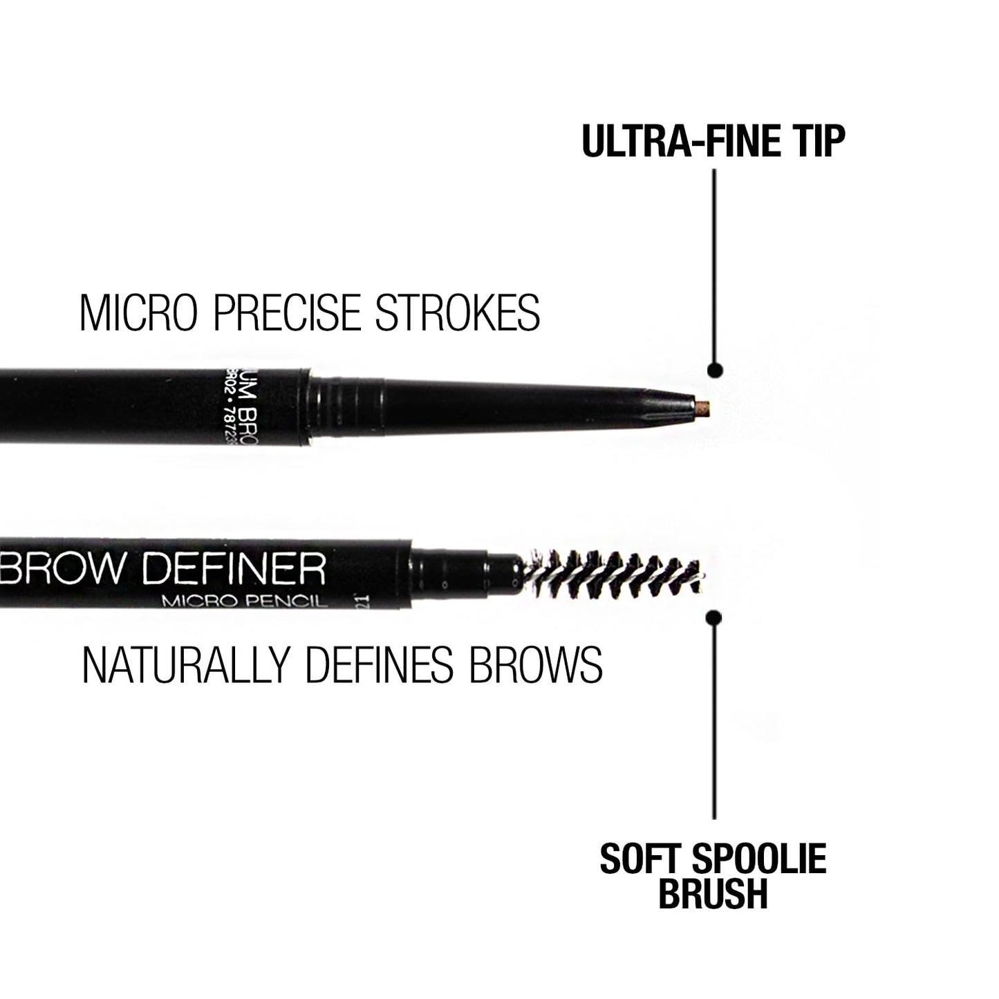 Palladio Beauty Brow Definer Pencil, Ultra Precise Twist-Up Eye Brow Pencil with Long-Staying Power, Spooley Brush Blends Color for Natural Finish, No Beauty & Personal Care Palladio