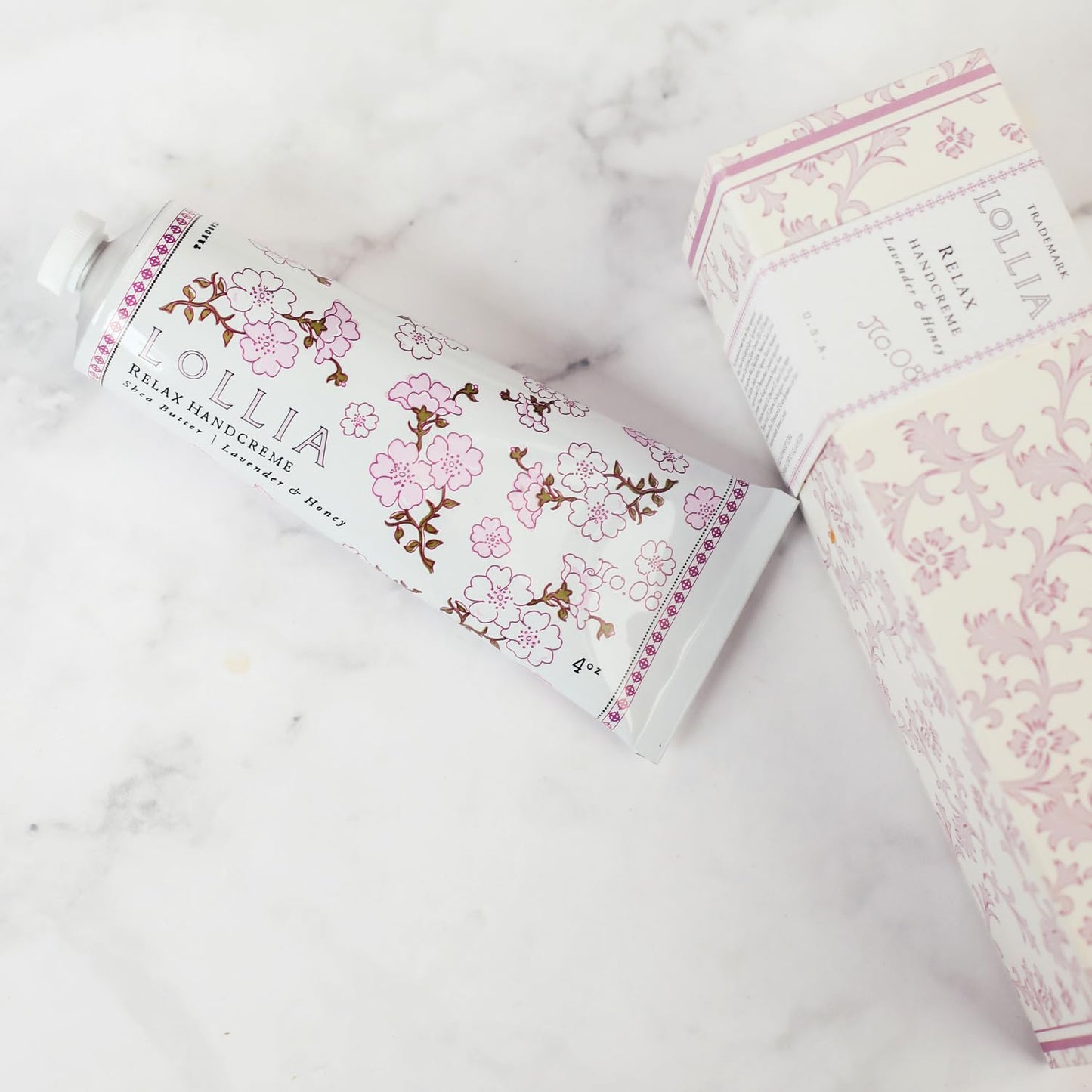 LOLLIA Relax Handcreme, 4 oz, Sugar Cane, Vanilla Bean, & Jasmine, Scented Hand Cream for Women, Moisturizing Lotion for Dry Hands, Quick Absorbing Beauty & Personal Care LOLLIA