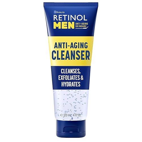 LIVAURA Retinol Men's Gel Cleanser - Gently exfoliates skin for improved texture and radiance and Removes impurities trapped in your pores Beauty & Personal Care Retinol
