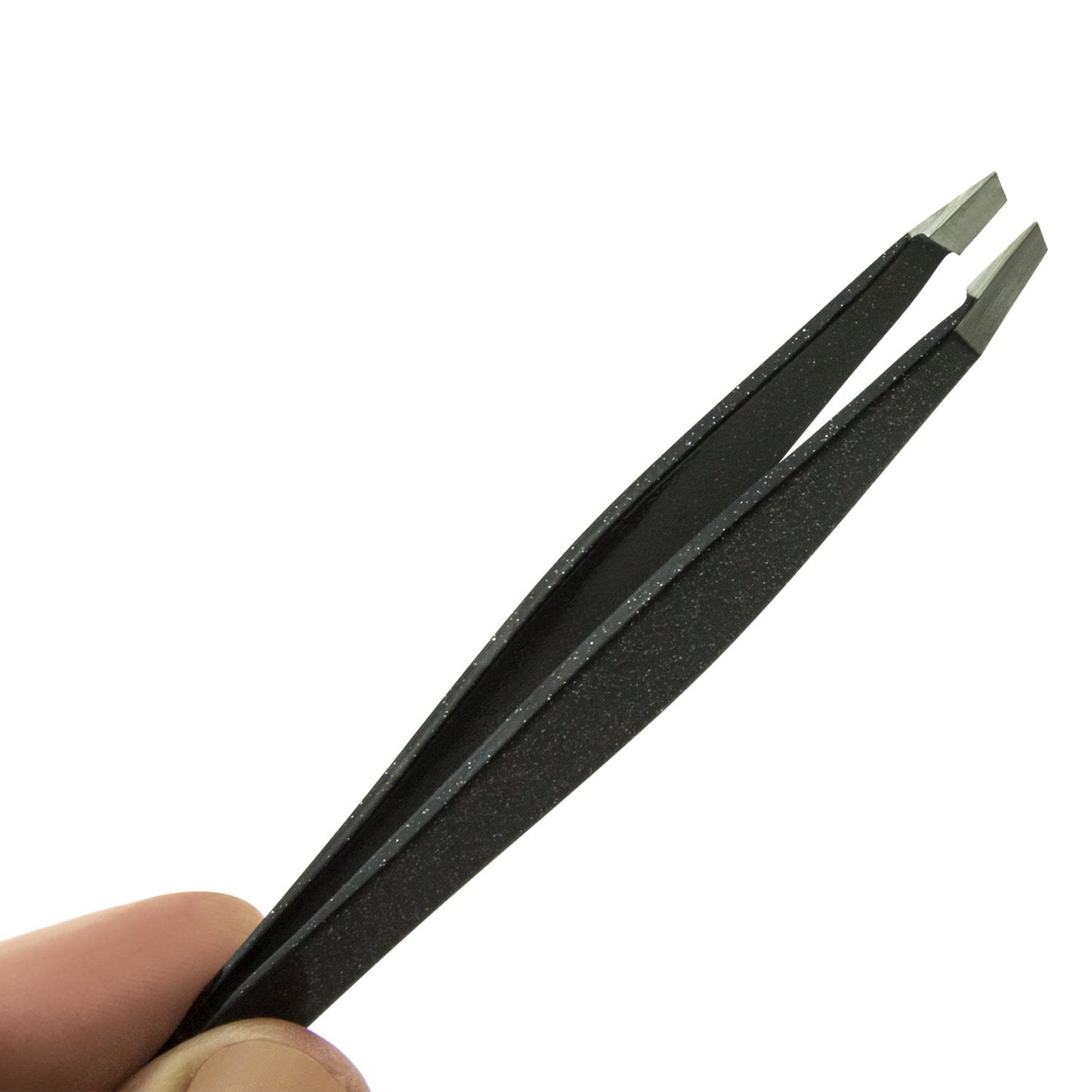 Tweezers - Surgical Grade Stainless Steel - Slant Tip for Expert Eyebrow Shaping and Facial Hair Removal - with Protective Pouch - Best Tweezer Beauty and Personal Care Zizzili Basics
