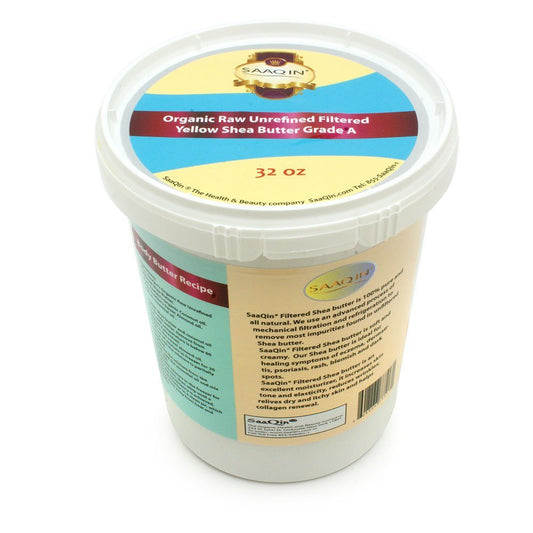 Authentic Organic African Shea Butter FILTERED & CREAMY 32 Oz Beauty & Personal Care SAAQIN