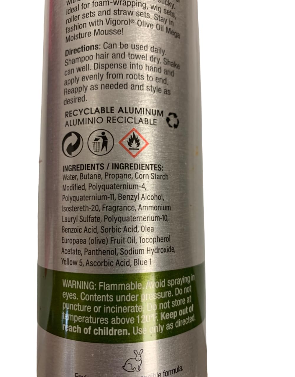 Vigorol Mousse Olive Oil 12 Oz. Beauty & Personal Care Vigorol