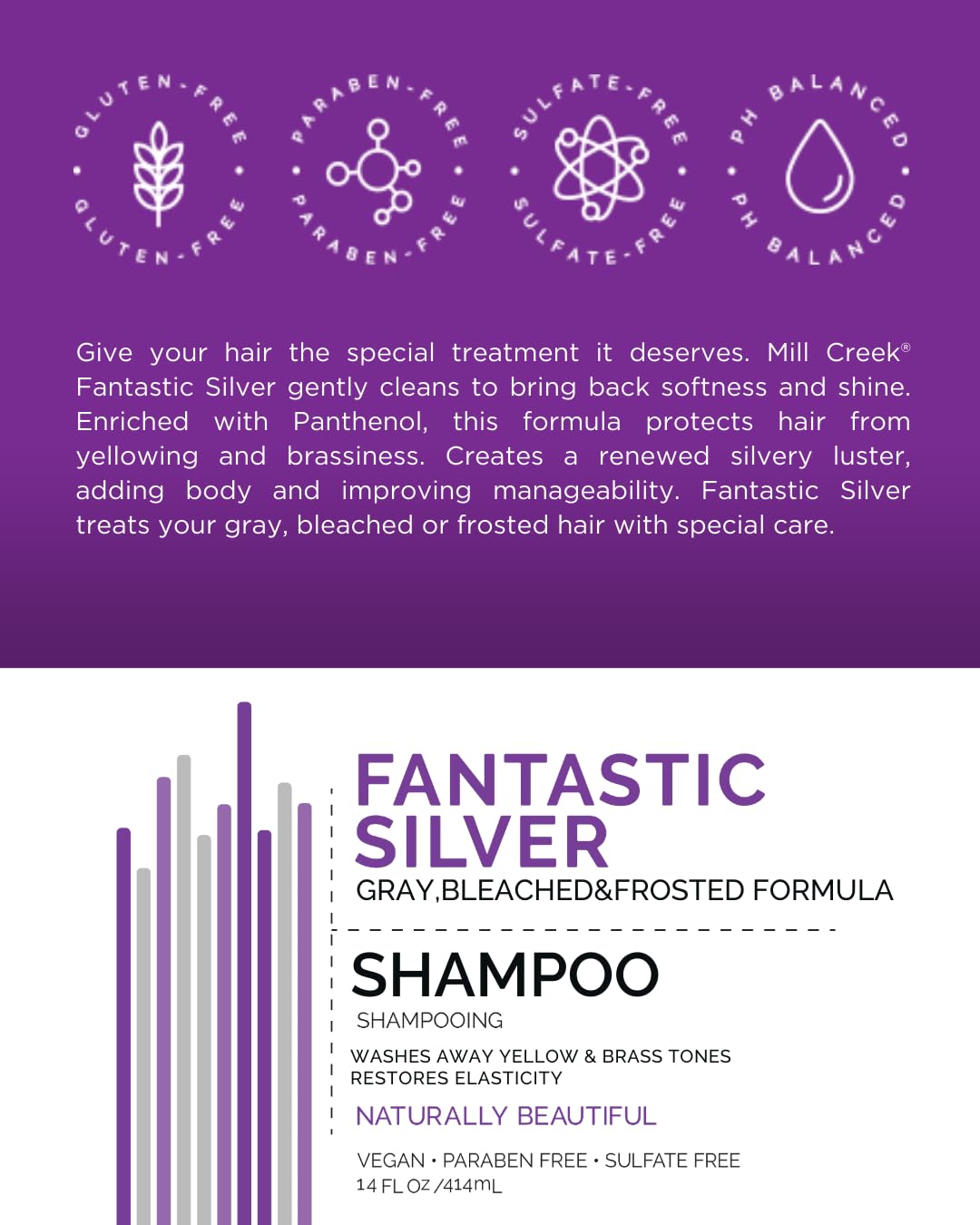 Mill Creek Fantastic Silver Shampoo and Conditioner Bundle Beauty & Personal Care Mill Creek