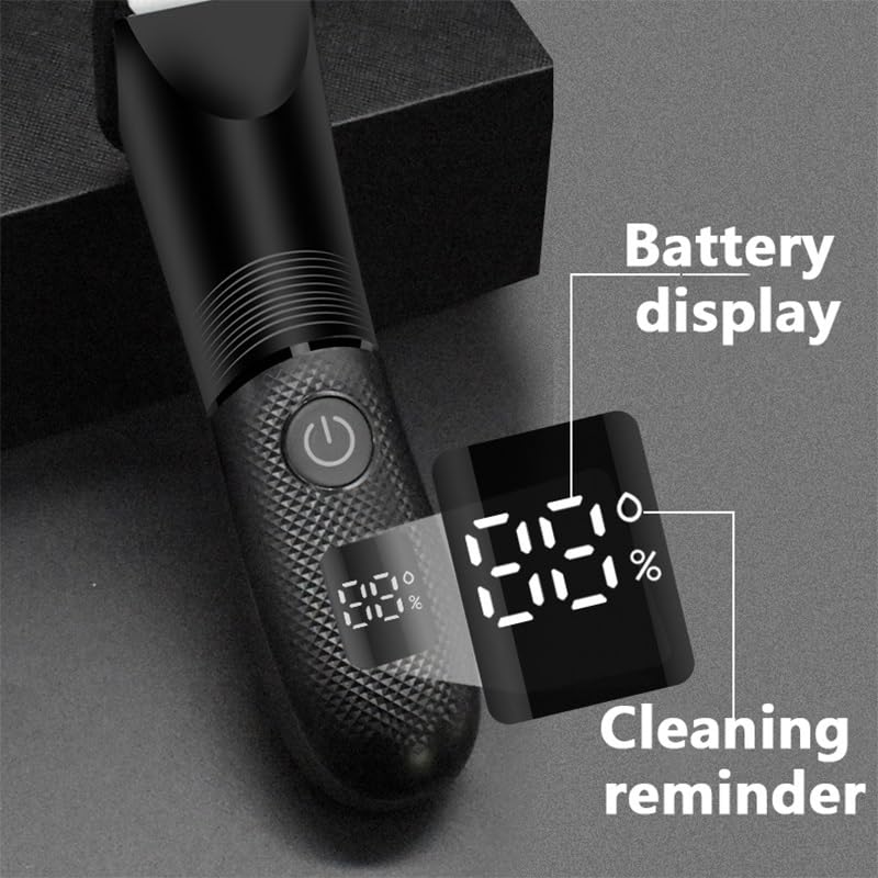 GLESVOWIO Hair Clippers for Men Groin Area Trimmer Lawn Mower Ceramic Blade Waterproof Wet Dry Pubic Armpit Body Razor Beauty and Personal Care GLESVOWIO