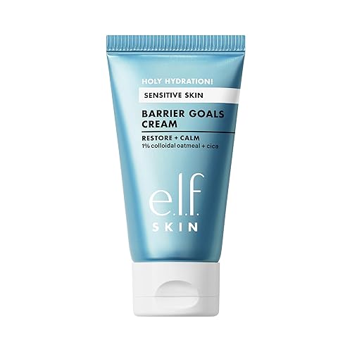 e.l.f. SKIN Holy Hydration! Barrier Goals Cream Mini, Face Moisturizer For Hydrating & Soothing, Helps Visibly Reduce Redness, Vegan Beauty & Personal Care e.l.f.