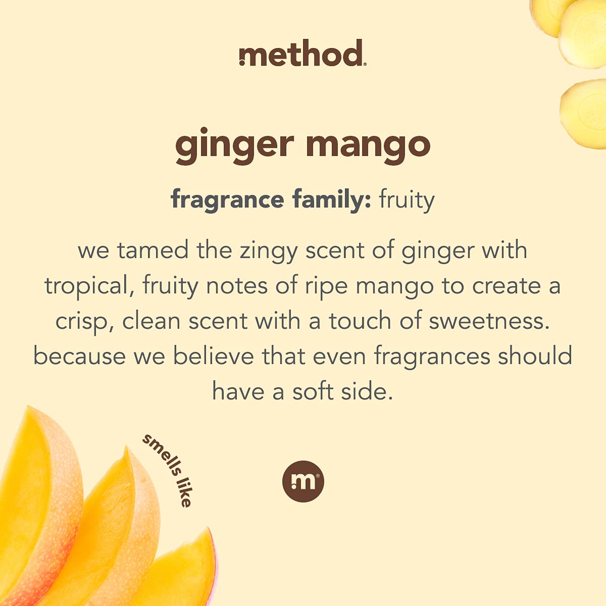 Method Fragrance Booster, Ginger Mango, Keeps Clothes Fresh For Up to 12 weeks, 14.8 Ounces (Pack of 1) Beauty & Personal Care Method