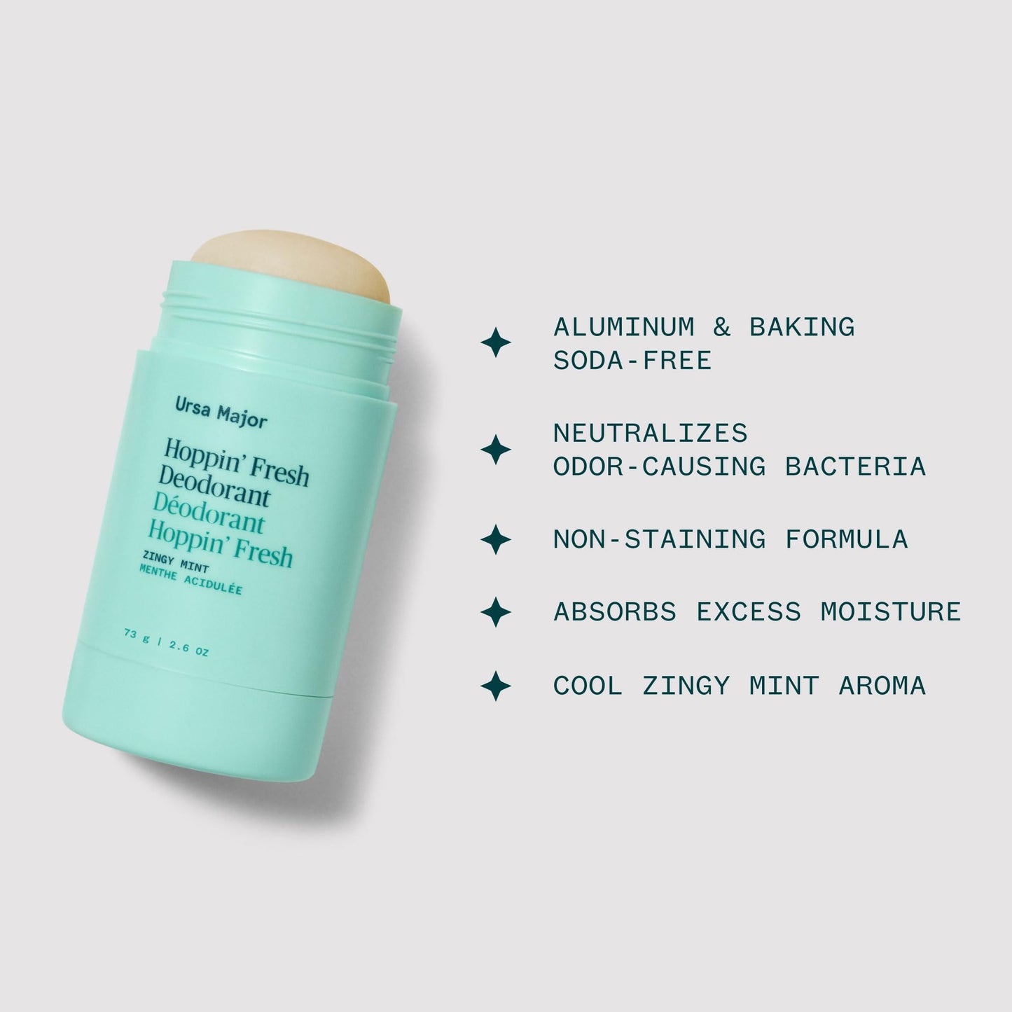 Ursa Major Hoppin' Fresh Deodorant - Natural, Aluminum-Free, Non-toxic, Cruelty-Free - Formulated for Men and Women - 2.6 ounce Beauty and Personal Care Ursa Major