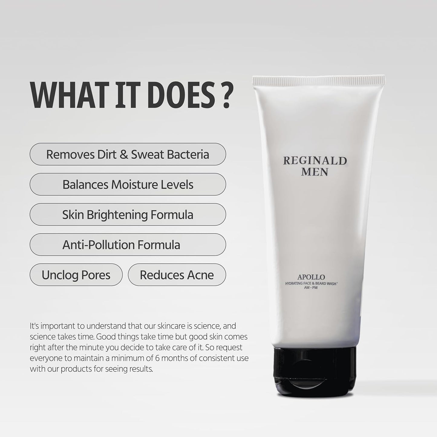 Reginald Men Apollo - Hydrating Face & Beard Wash 100g Beauty & Personal Care Reginald Men