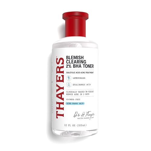 Thayers Blemish Clearing Salicylic Acid Toner, Acne Treatment Face Toner with 2% Salicylic Acid, Soothing and Non-Stripping Skin Care, 12 Fl Oz Beauty & Personal Care THAYERS