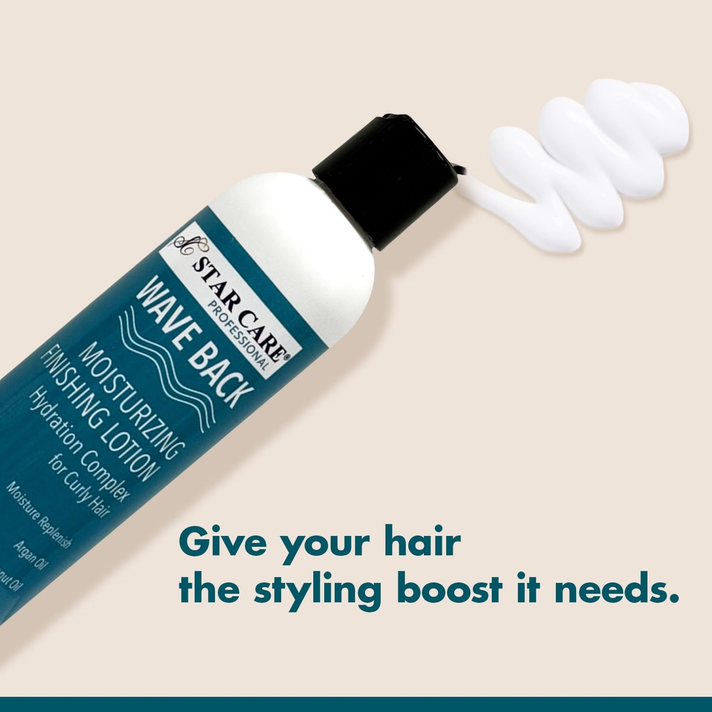 STAR CARE Wave Back Moisturizing Finishing Curl Defining Lotion for Curly Hair Anti-Frizz Moisturizing Leave-In Cream for Curly & Wavy Hair Soft Hold Beauty & Personal Care STAR CARE