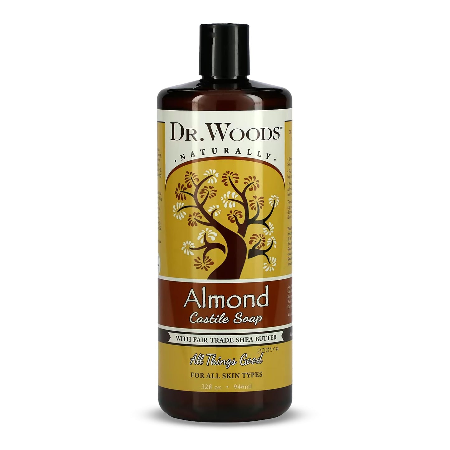 Dr. Woods Almond Liquid Castile Soap - Castile Soap with Pure Almond Oil, Body Wash for Men and Women, Contains Organic Shea Butter, Natural Cleaner Beauty & Personal Care Dr. Woods