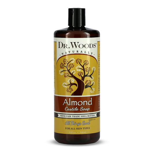 Dr. Woods Almond Liquid Castile Soap - Castile Soap with Pure Almond Oil, Body Wash for Men and Women, Contains Organic Shea Butter, Natural Cleaner Beauty & Personal Care Dr. Woods