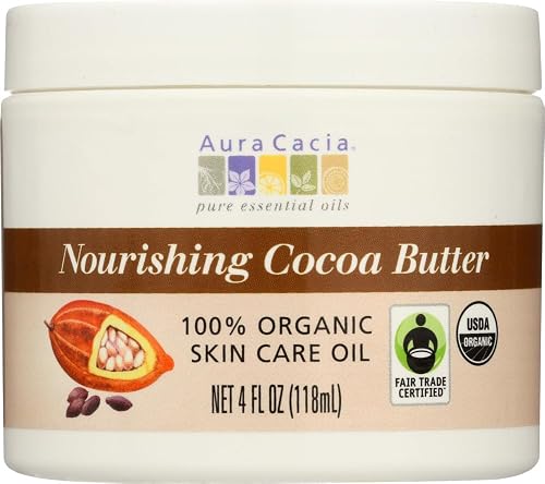 Aura Cacia Natural Cocoa Body Butter, 4 Ounce - 6 per case.6 Beauty & Personal Care Aura Cacia