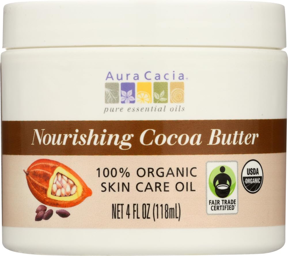Aura Cacia Natural Cocoa Body Butter, 4 Ounce - 6 per case.6 Beauty & Personal Care Aura Cacia
