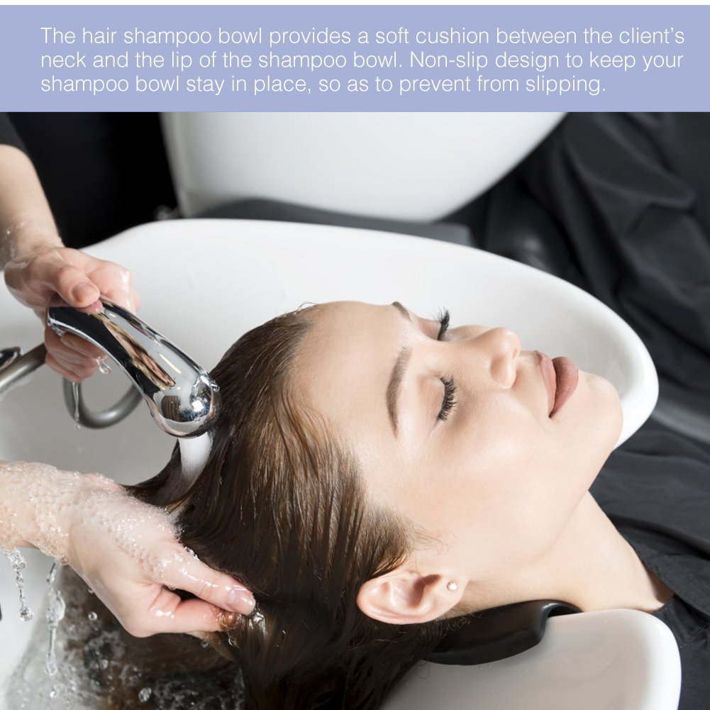 Shampoo Bowl Gel Neck Rest, Durable Comfortable Soft Silicone/PU Gel Neck Cushion Pillow for Spa Hair Salon Sinks Wash Basin, 1.6 x 5.0inch Beauty and Personal Care Semme