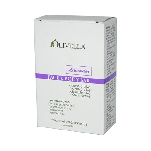 Olivella Face and Body Bar Soap, Lavender, 5.29 Ounce Beauty & Personal Care Olivella