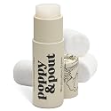 Poppy & Pout Marshmallow Creme Jumbo Lip Balm | All Natural Lip Balms & Moisturizers | Hydrates with Beeswax, Vitamin E, Organic Coconut Oil | Beauty & Personal Care Poppy & Pout