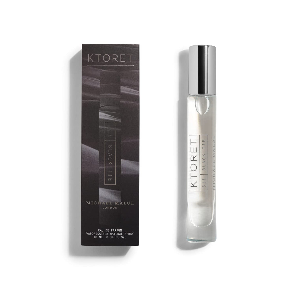 Michael Malul KTORET 511 Black Tie Eau de Parfum for Men - 10ml Travel Size Beauty & Personal Care Michael Malul