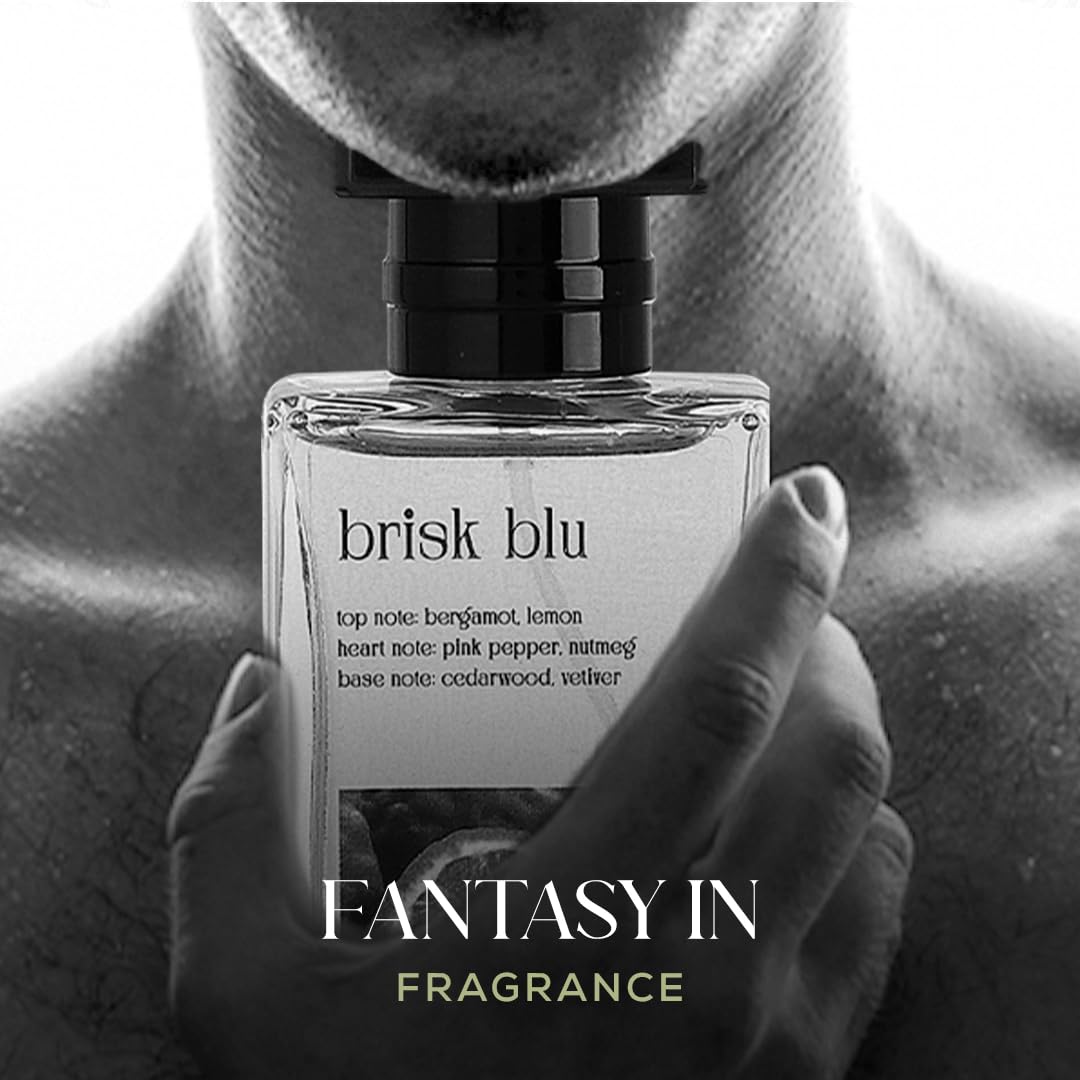 Scent Sense Brisk Blu Eau de Parfum for Men 50ML / 1.7 fl.oz | Fresh, Masculine & Long-Lasting Fragrance | Luxurious Everyday Scent Beauty & Personal Care Scent Sense
