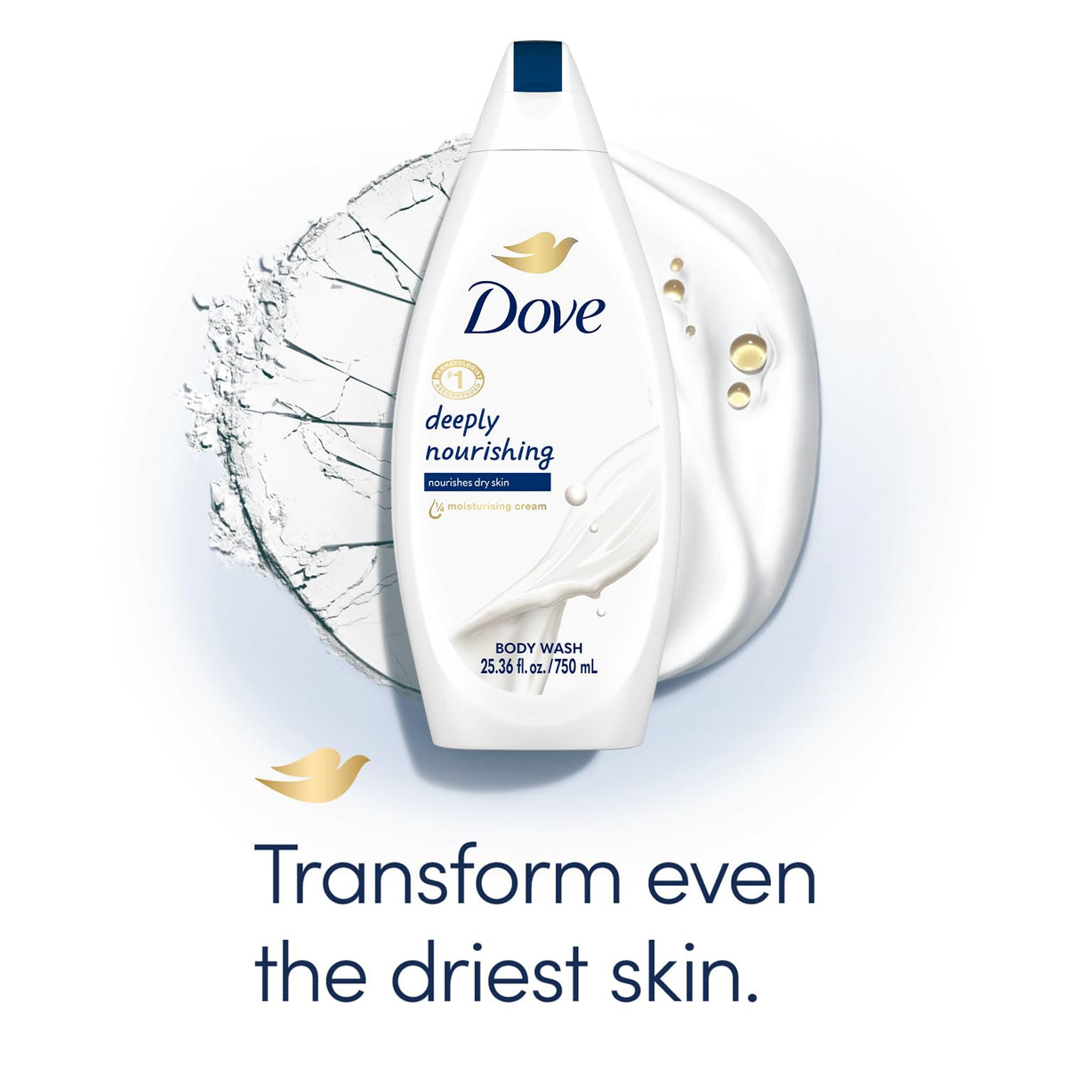 Dove Body Wash 4-Pack - Deeply Nourishing for Softer, Smoother Skin, 25.4 Oz Ea Beauty & Personal Care Dove