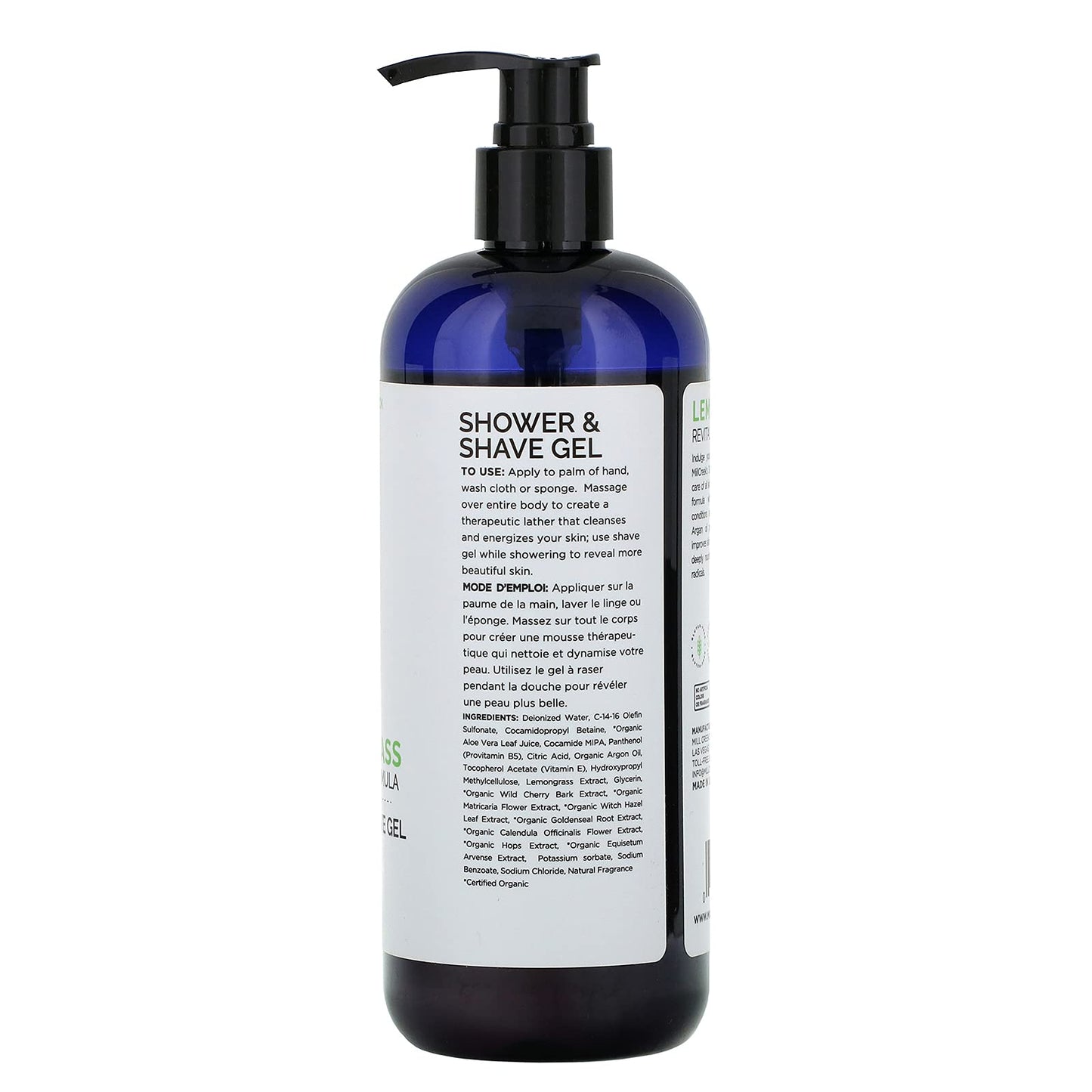 Mill Creek Lemongrass 2-In-1 Shower & Shave Gel, Parabens Free, 14 Fluid Ounces (Pack Of 3) Beauty & Personal Care Mill Creek