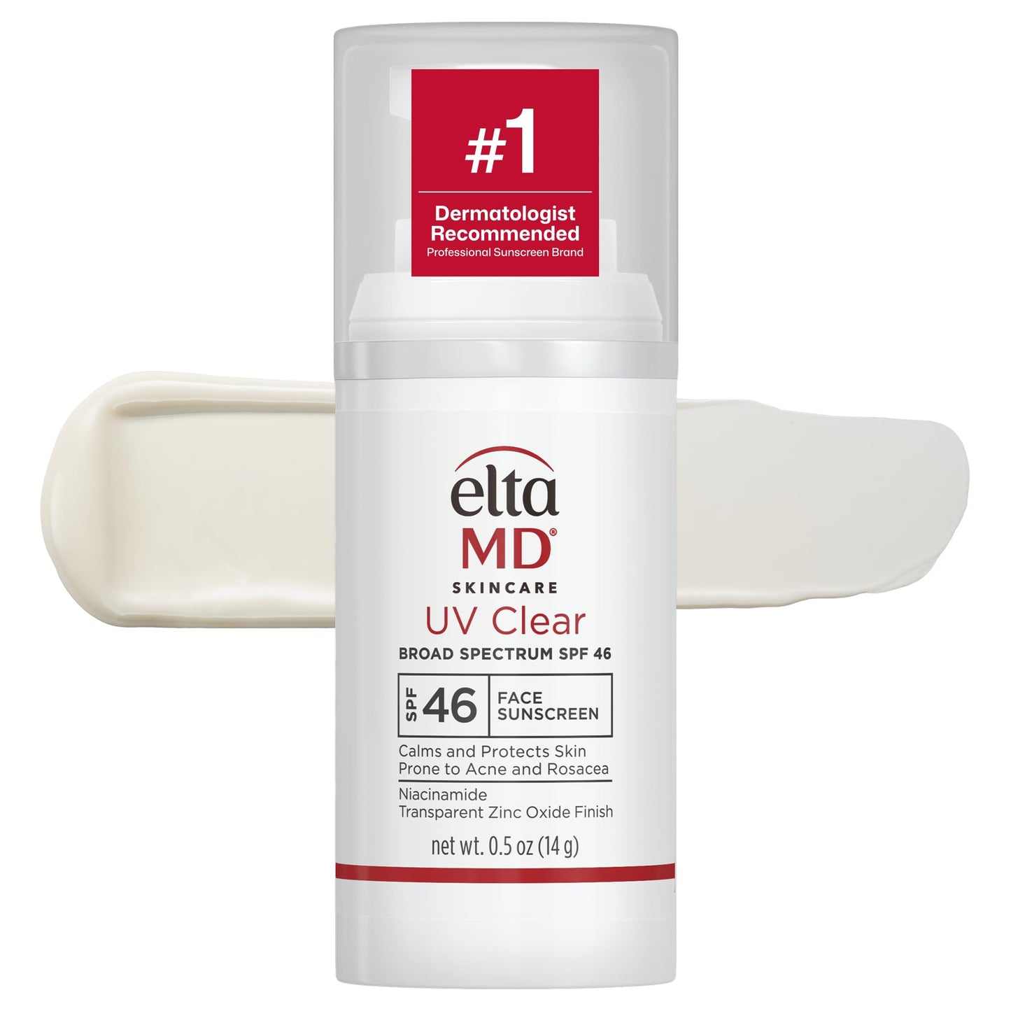 EltaMD UV Clear Face Sunscreen SPF 46, Oil Free Sunscreen with Zinc Oxide, Dermatologist Recommended, 0.5 oz Beauty & Personal Care EltaMD