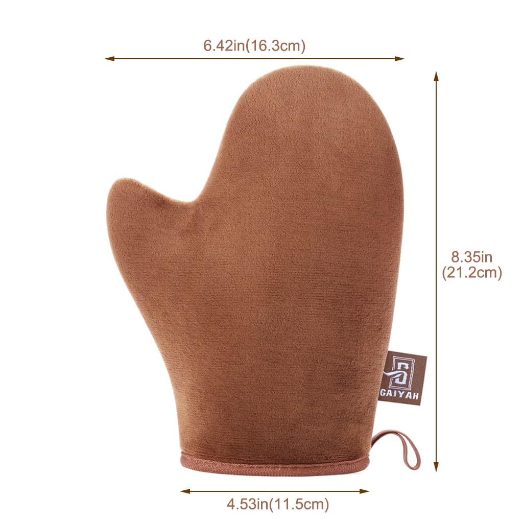 GAIYAH Self Tanning Mitt Applicator Self Tanner Mitt Applicator Tanning Mitts Self Tanner With Thumb Ultra Soft Tanning Glove For Self Tan Mitt Beauty & Personal Care G GAIYAH