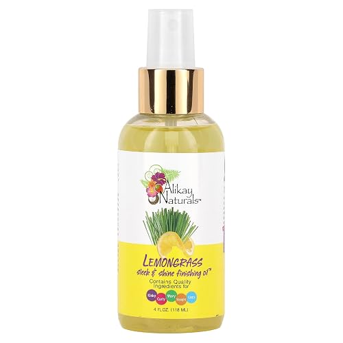 Alikay Naturals Lemongrass Sleek And Shine Finishing Oil 4 Oz Beauty & Personal Care Alikay Naturals