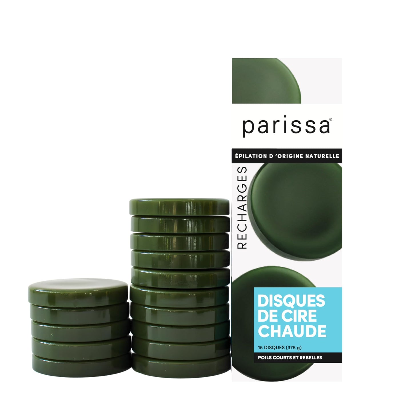 Parissa Hard Wax Refill Pods - 15 Pods (13.2 Oz) - No-Strip Hot Wax with Natural Beeswax, Salon-Strength for Brazilian, Bikini & Facial Hair Removal Beauty and Personal Care Parissa