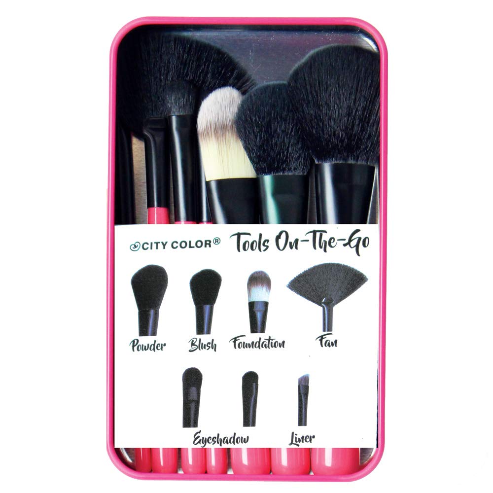 City Color Cosmetics - Tools On-The-Go7 pcs Travel Brush Kit Beauty & Personal Care CITY COLOR