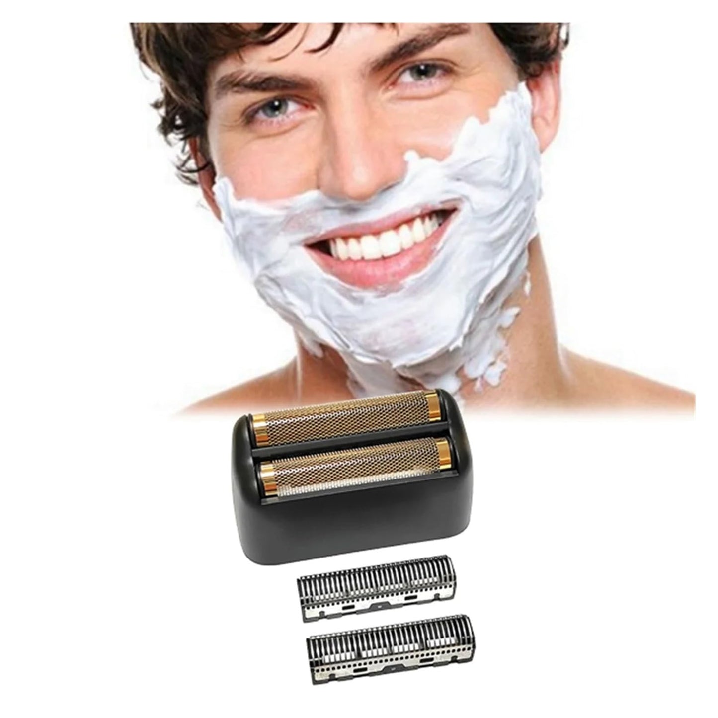 B26B Replacement Shaver Foil Double Foil Head, Compatible for BaByliss, PRO FXRF2G Razor Men's Trimmer Blade Net Gunmetal Color Beauty and Personal Care WUKMOUMSL