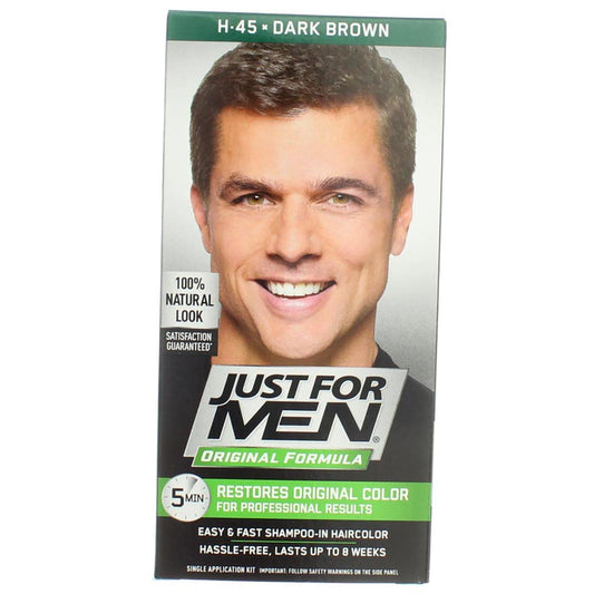 Just For Men Dk Brwn #45 Size 1ct Just For Men #45 Dark Brown Haircolor Beauty & Personal Care Just for Men