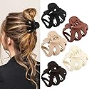 Atoden Hair Clips, 5Pcs Octopus Matte Hair Claws for Women, Large 3.15" Hair Clips for Thick Hair, Non-slip Jaw Clips, Hair Accessories Beauty & Personal Care Atoden