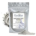 ClearLee Bentonite Clay Cosmetic Grade Powder - 100% Pure Natural Powder - Indian Clay - Great For Skin Detox, Rejuvenation, and More - Heal Damaged Beauty & Personal Care ClearLee