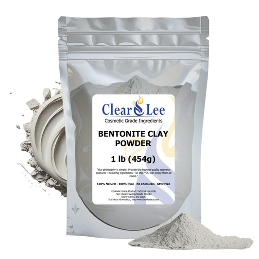 ClearLee Bentonite Clay Cosmetic Grade Powder - 100% Pure Natural Powder - Indian Clay - Great For Skin Detox, Rejuvenation, and More - Heal Damaged Beauty & Personal Care ClearLee