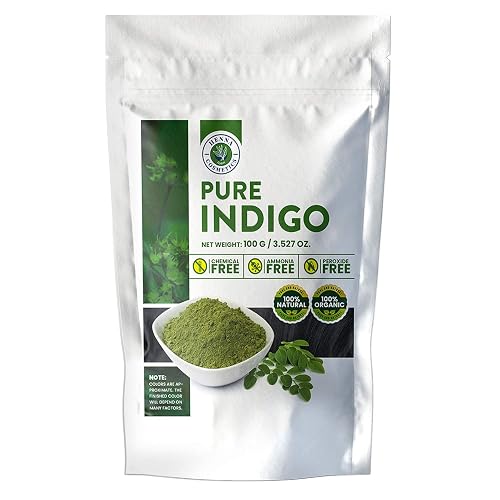 Henna Cosmetics Indigo Powder Natural Hair Dye Kit | Organic Black 100 Grams (3.52 Ounces) Beauty & Personal Care HENNA COSMETICS CYPRI