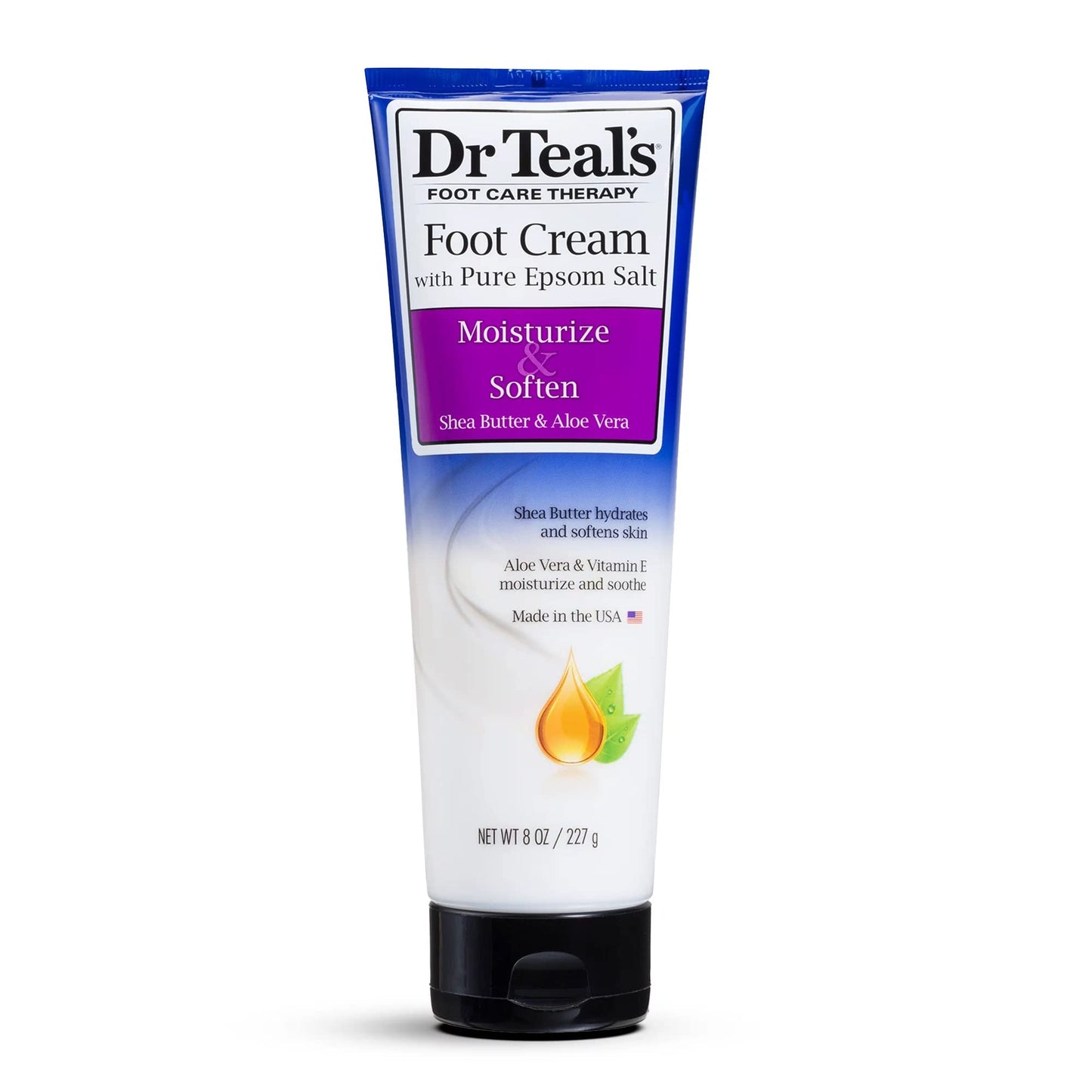 Dr. Teals Pure Epsom Salt Foot Cream Gift Set (4 Pack, 8oz Ea.) - Moisturize & Soften with Shea Butter & Aloe Vera Essential Oils - Eases Aches Beauty & Personal Care Dr Teal's