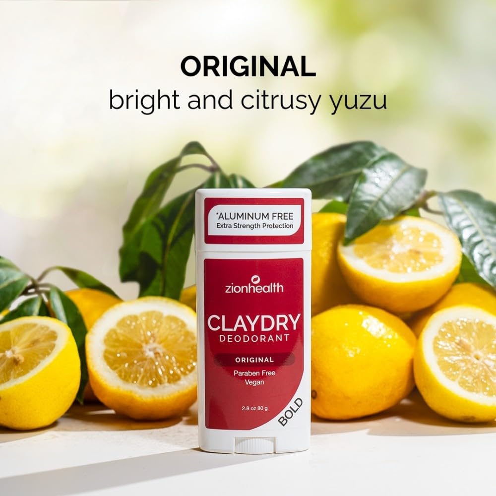Zion Health Bold, ClayDry Deodorant, Original, 2.8 oz (80 g) Beauty and Personal Care Zion Health