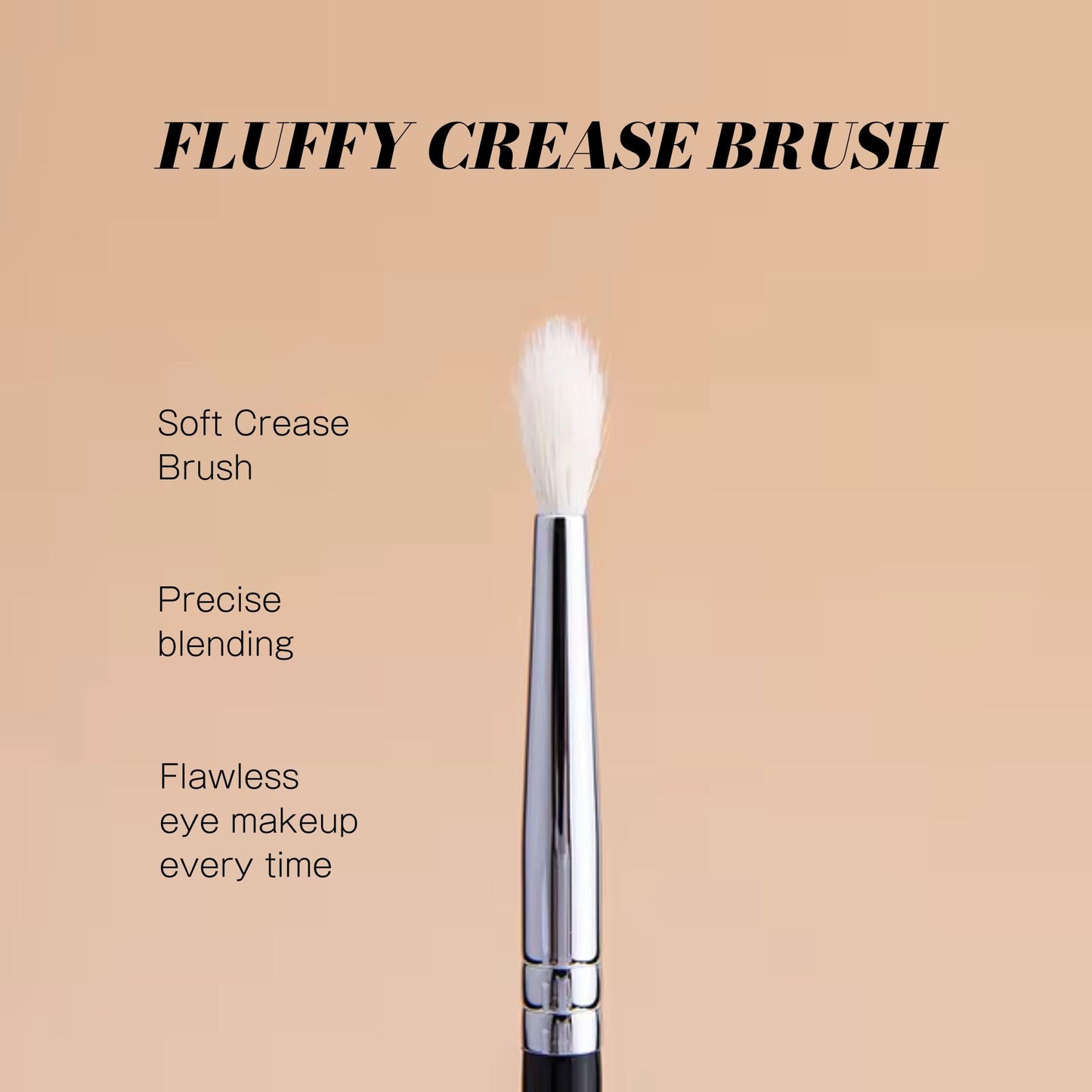 Younique Fluffy Crease Brush for Eye Makeup | Soft Synthetic Eyeshadow Blending Brush | Durable Eye Shadow Brush for Crease Precision | Lightweight Beauty & Personal Care Younique