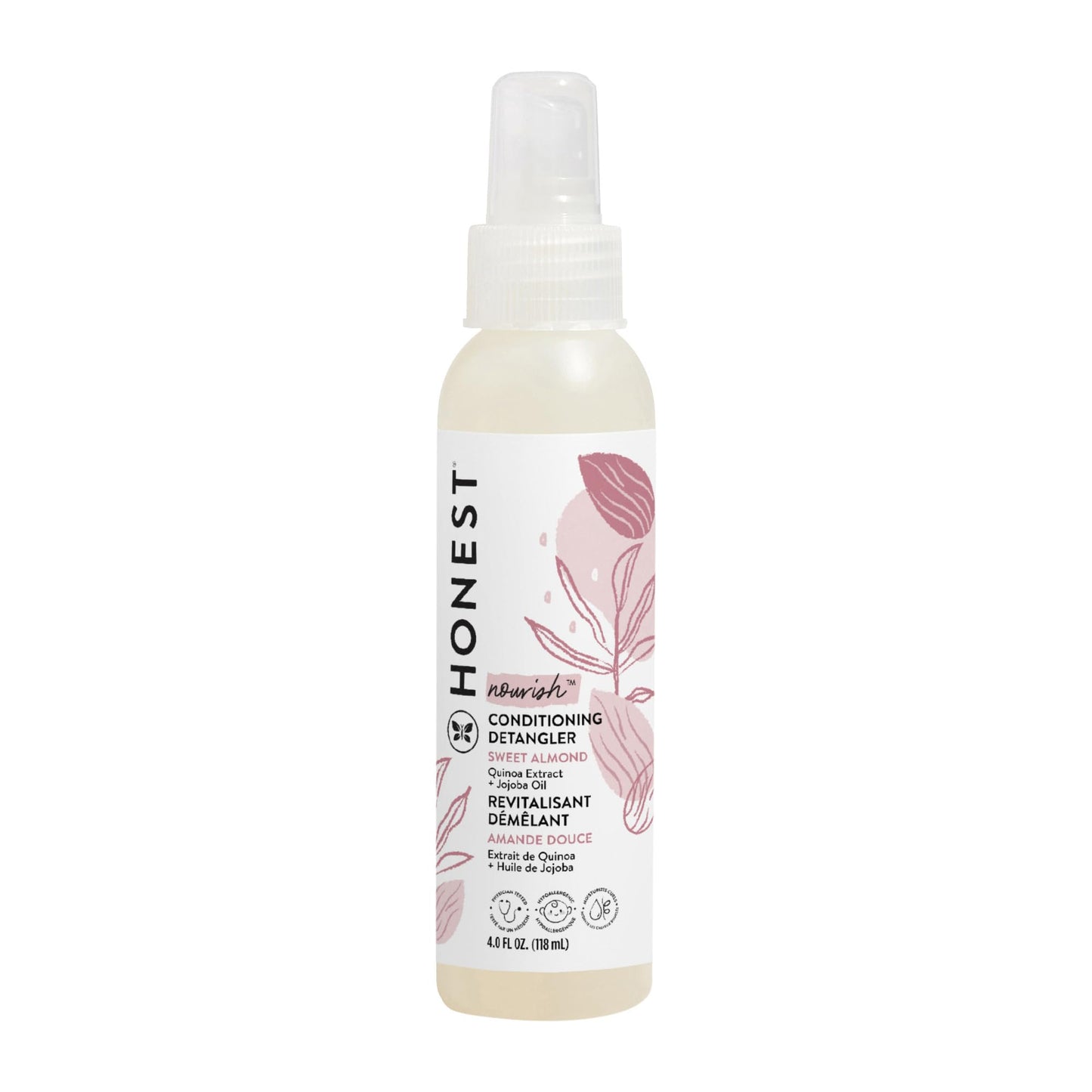 The Honest Company Conditioning Hair Detangler Leave-in Conditioner and Fortifying Spray, Tear Free, Cruelty-Free, Hypoallergenic, Almond Nourishing Beauty & Personal Care The Honest Company