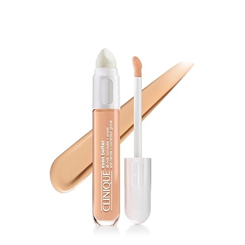 Clinique Even Better All-Over Full Coverage Concealer + Eraser Makeup For Dark Undereye Circles | With Hyaluronic Acid + Caffeine | Hydrating Beauty & Personal Care Clinique