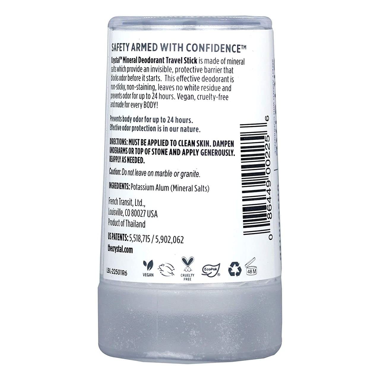 Crystal Body Deodorant Mineral Deodorant Stick Unscented 40g 1 5oz Beauty and Personal Care Crystal Essence