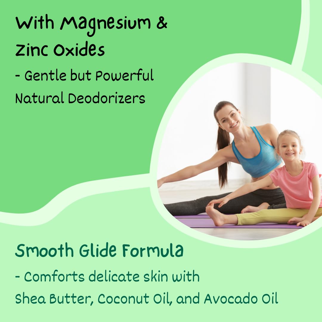 MONA Honeydew Natural Deodorant for Kids, Preteens & Teens, Aluminum Free, Gluten and Baking Soda Free, Gentle for Sensitive Skin, Vegan Kids Beauty and Personal Care MONA